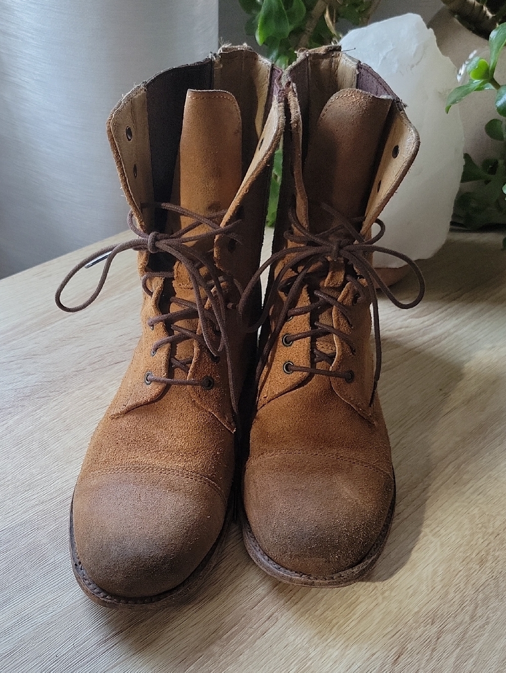 Frye ERIN GORE Suede Lace-Up Boots